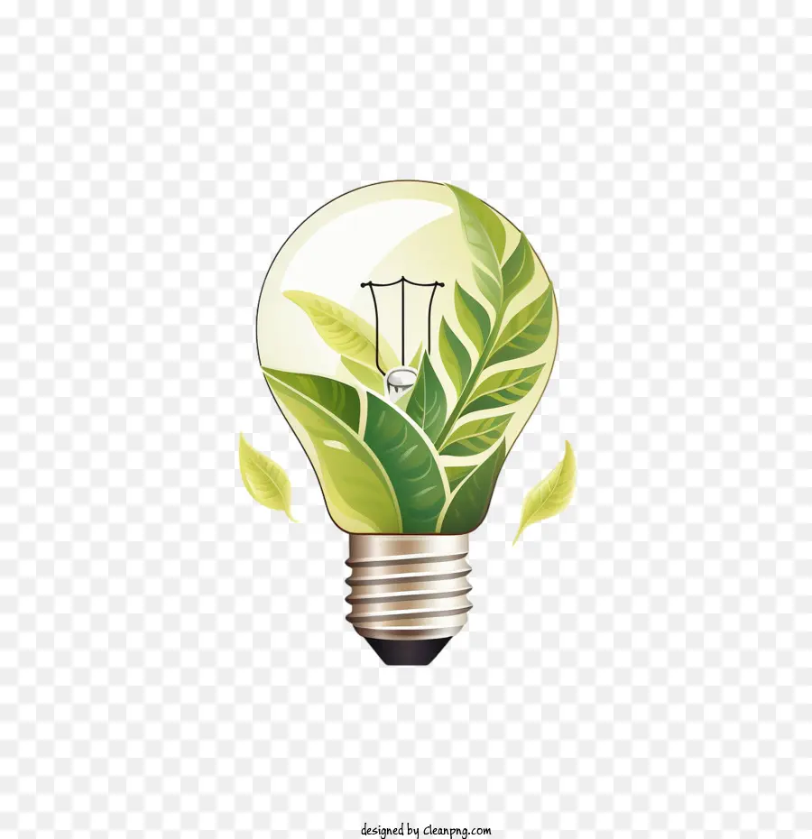 Bombilla De Luz，Eco Verde PNG