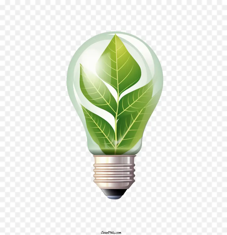 Bombilla De Luz，Eco Verde PNG