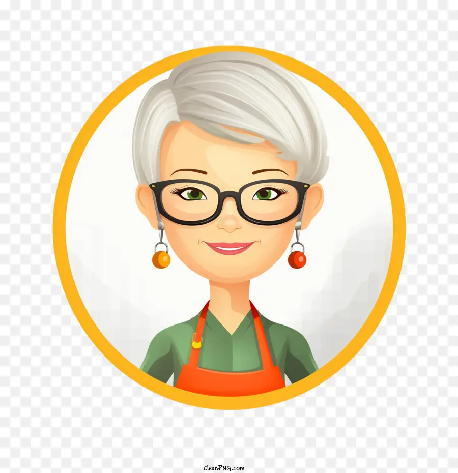 Cocinar，Mujer Anciana PNG