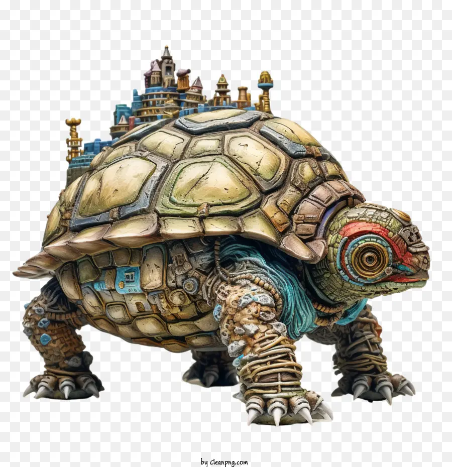 Tortuga Gigante，Tortuga Con Edificios PNG