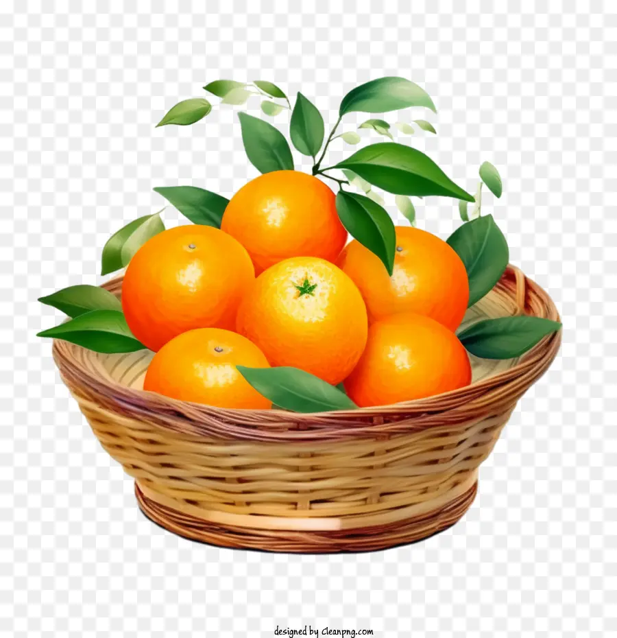 Fruta Mandarinas，Cesta De Naranjas PNG