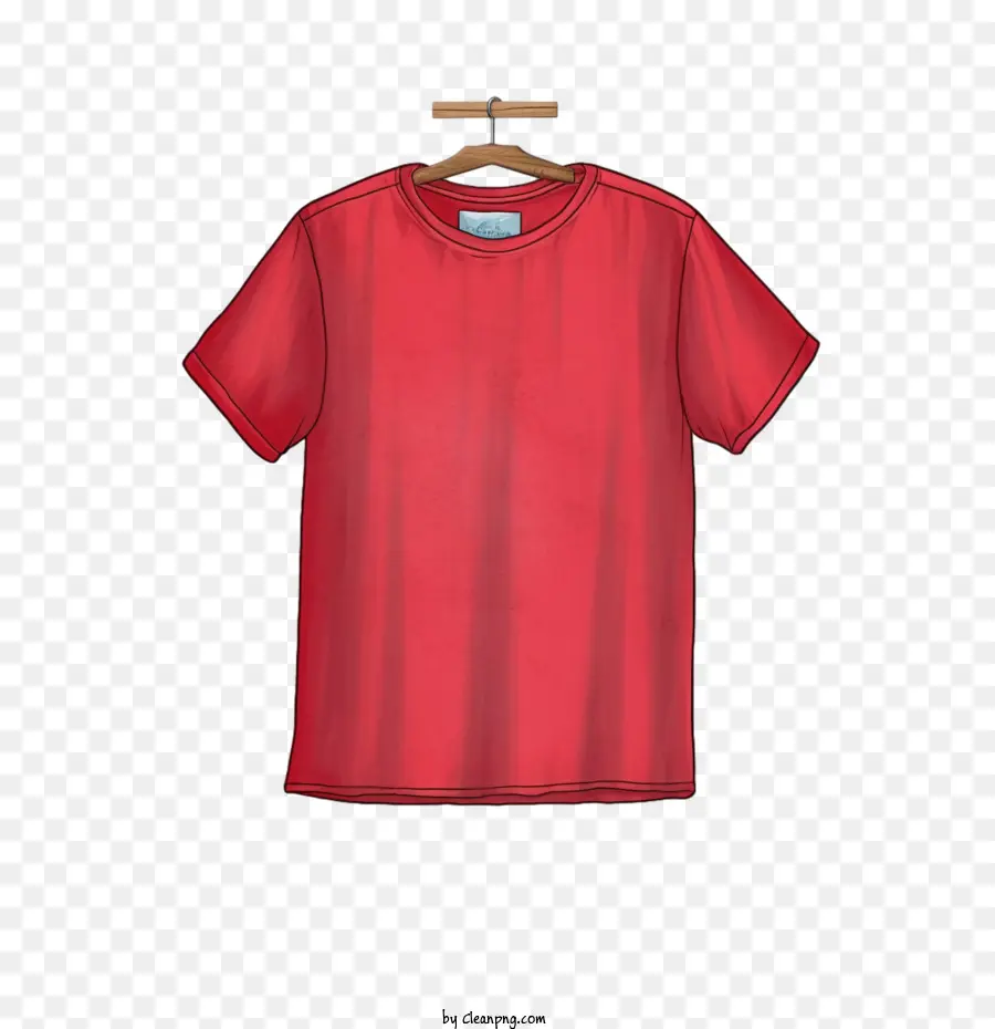 Camiseta，El Rojo De La Camiseta De La PNG