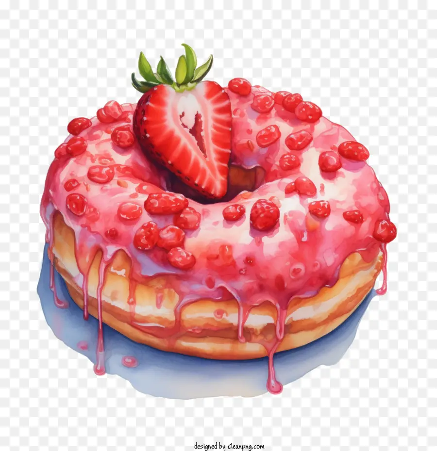 Rosquilla，Donut Rosa PNG