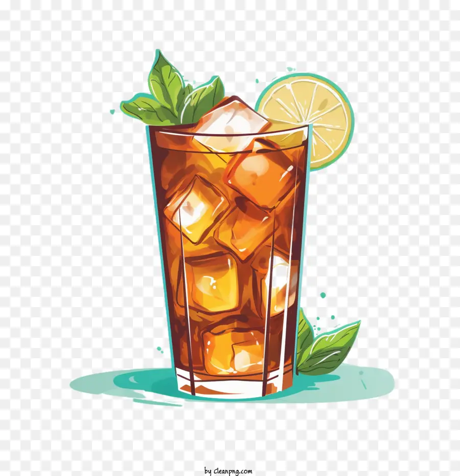 Ice Tea，Bebida De Verano PNG