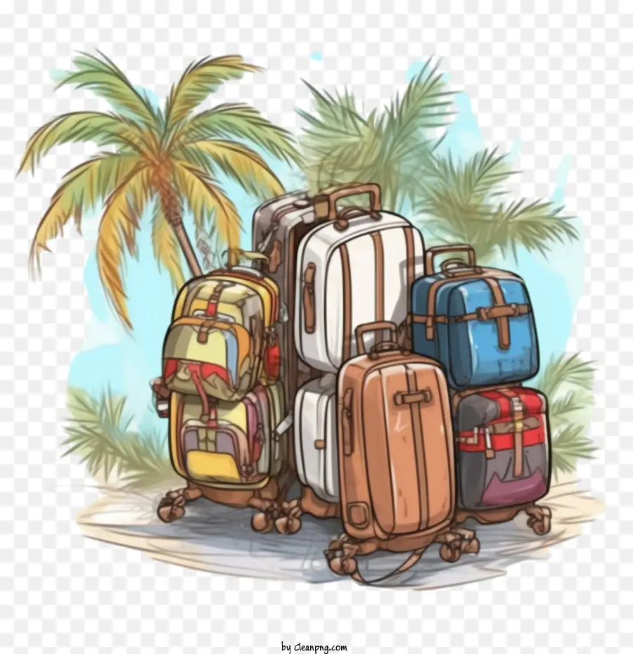 Viajes，Luggage PNG