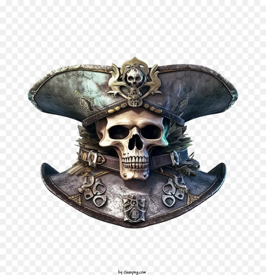 Gorra Pirata，Calavera Pirata PNG