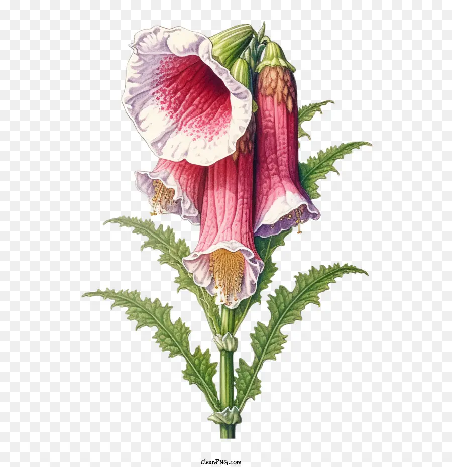 Flor De Picaja De Zorro，Flor Rosa PNG