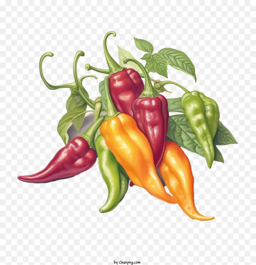 Los Pimientos Picantes，Pimientos PNG