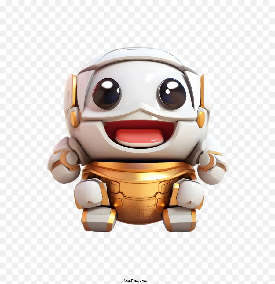 Emoji，Robot Blanco PNG