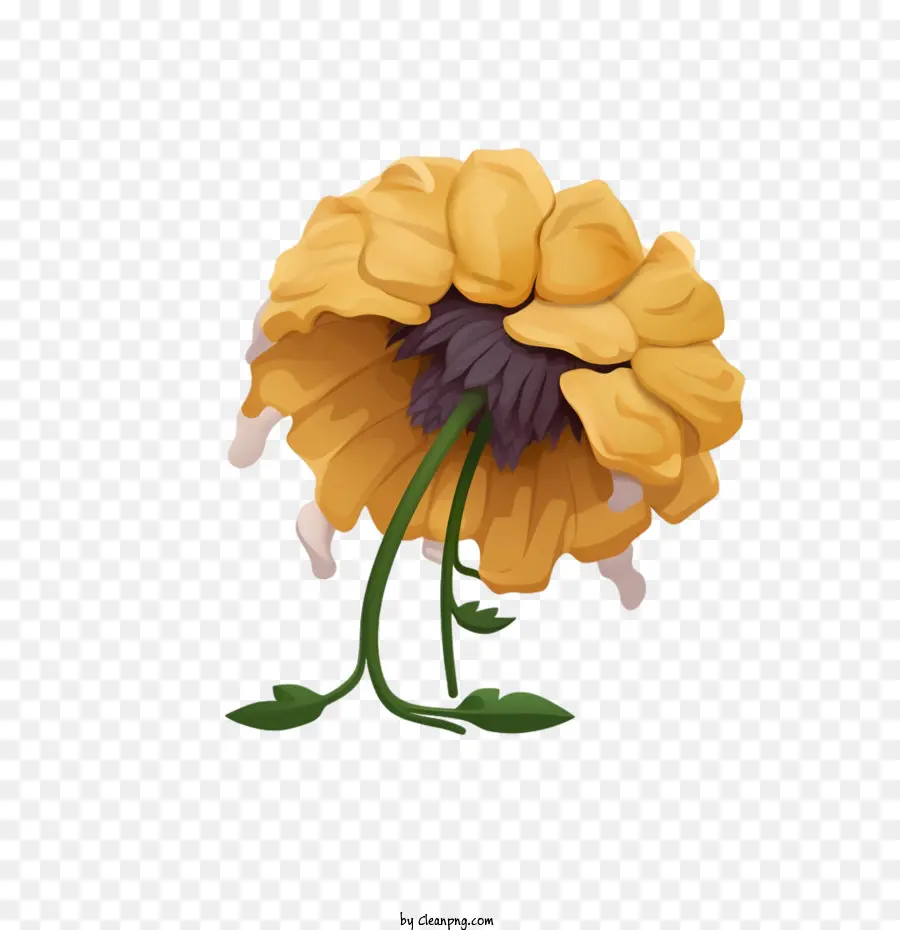 Marchita Flor，Flor PNG