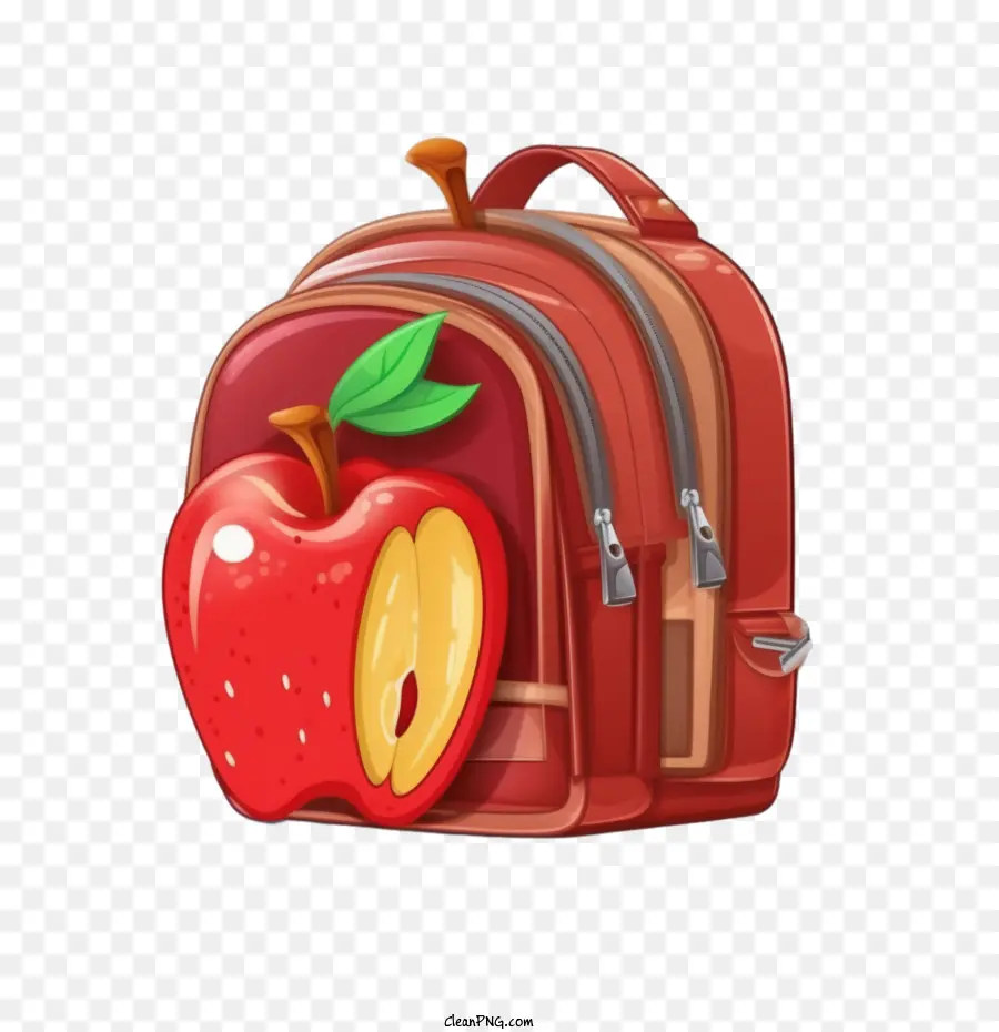 Bolsa De La Escuela，Rojo PNG