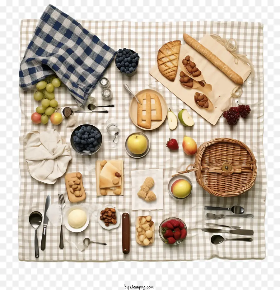 Picnic，Mantel A Cuadros PNG