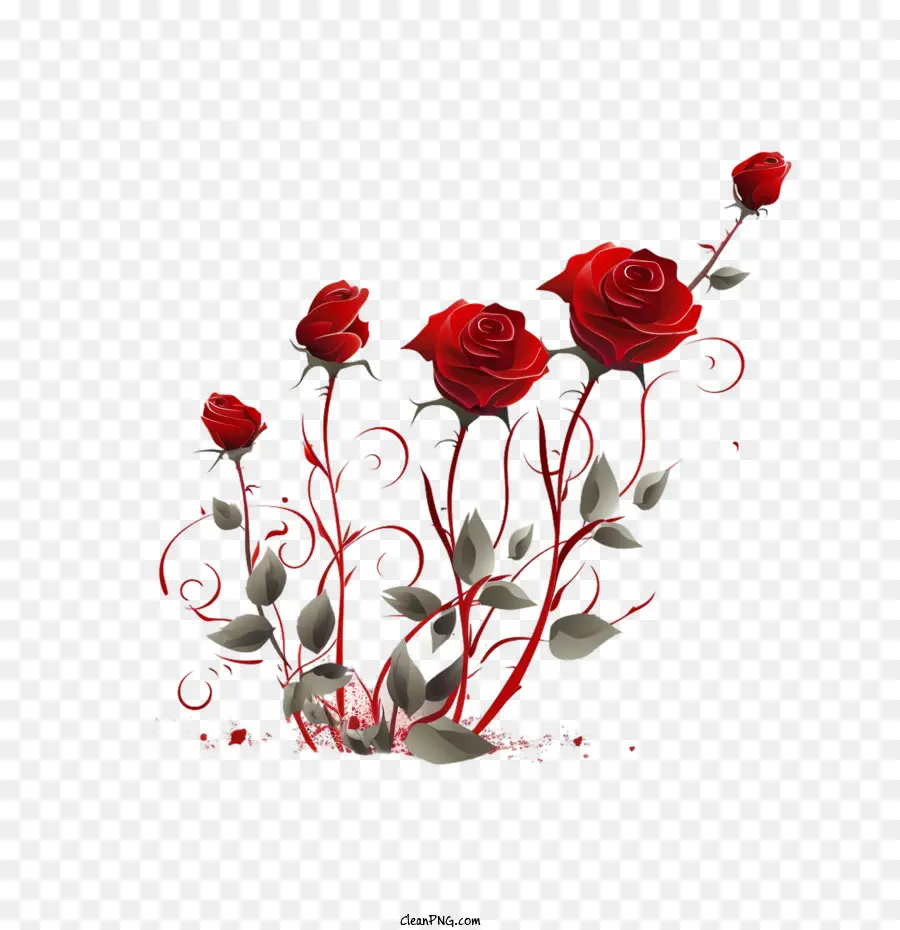 Rosa Roja，Las Rosas PNG