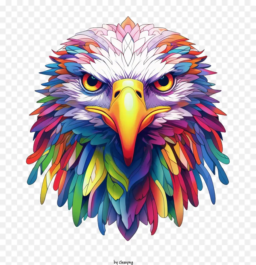 águila，Búho Colorido PNG