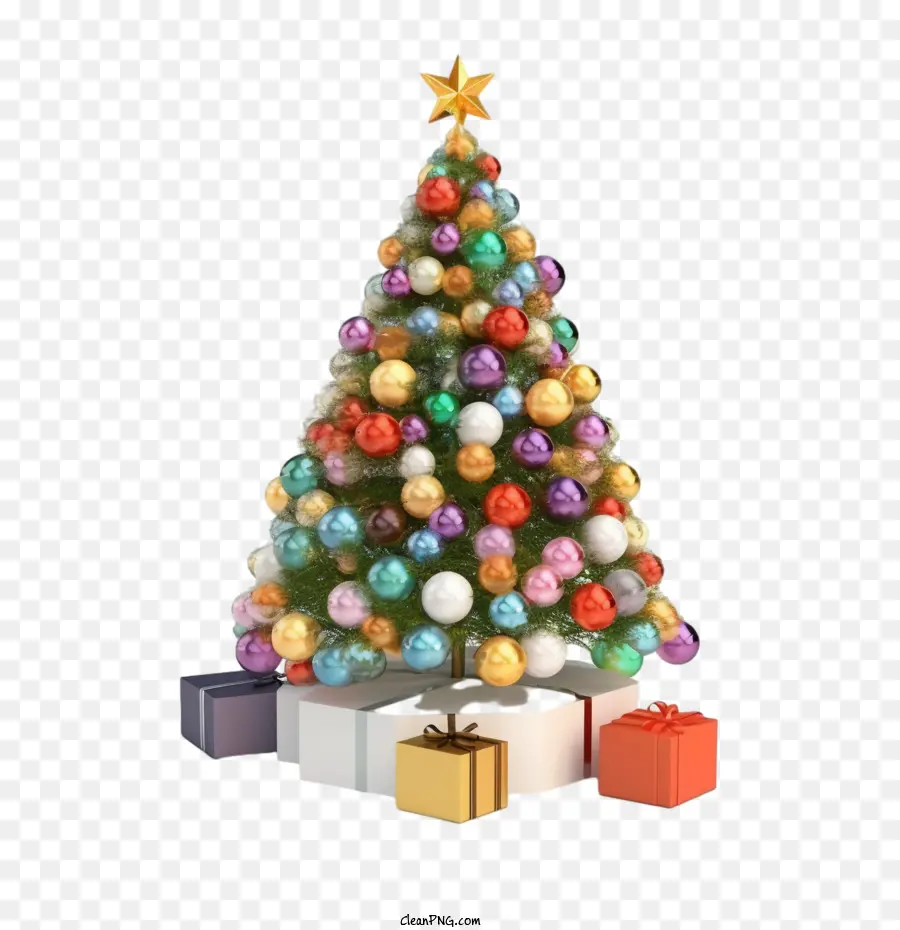 árbol De Navidad，Cajas De Regalo PNG