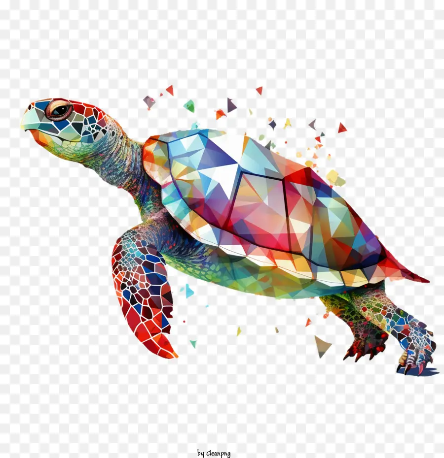 Tortuga，Tortuga Colorida PNG