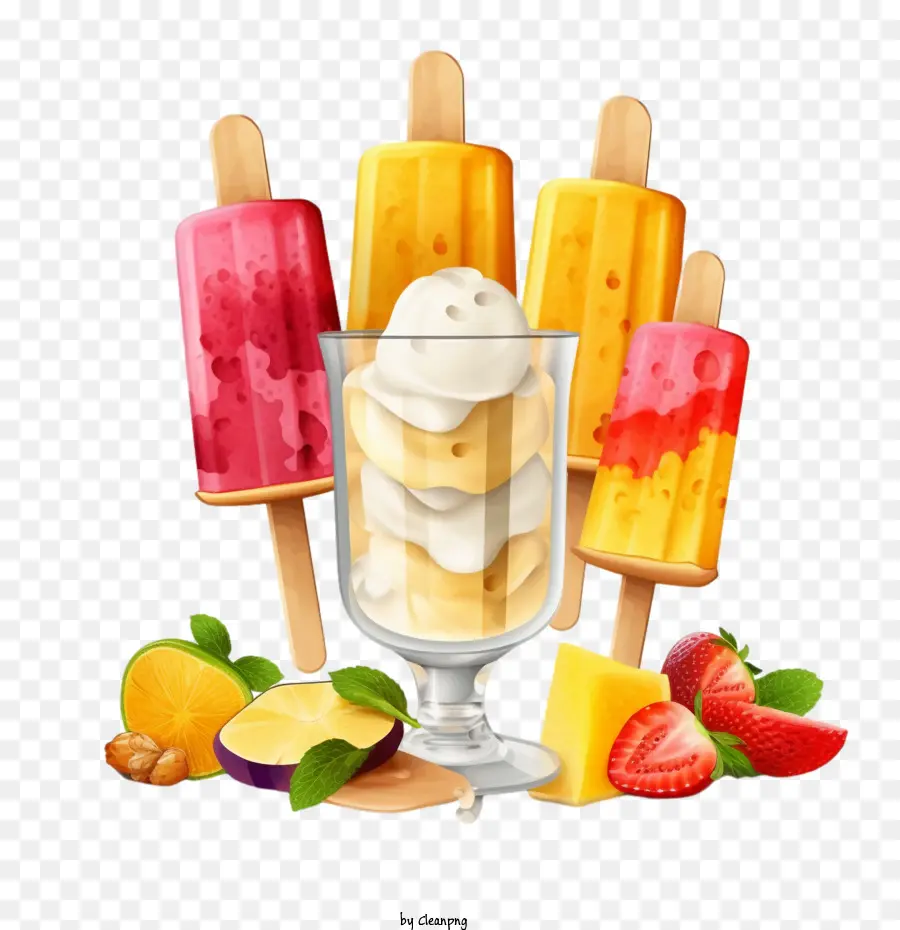 De Paletas，Helado PNG