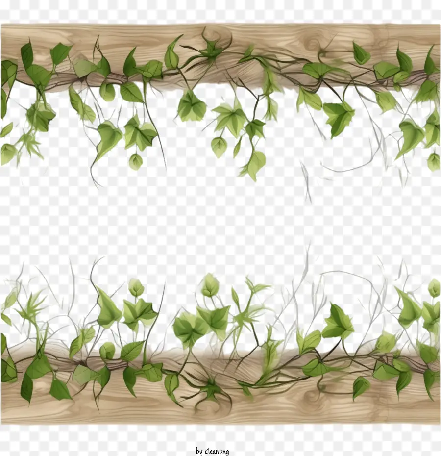 Liana Border Sin Costuras，La Planta De La Frontera PNG