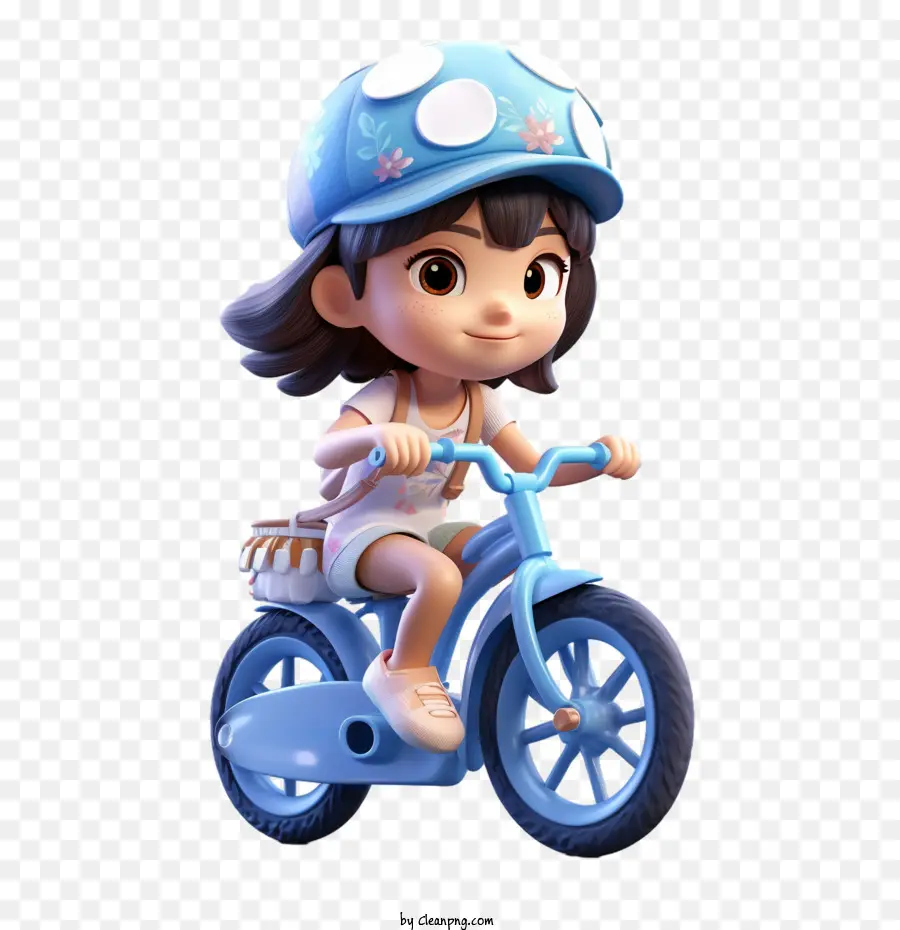 Andar En Bicicleta，Chica PNG