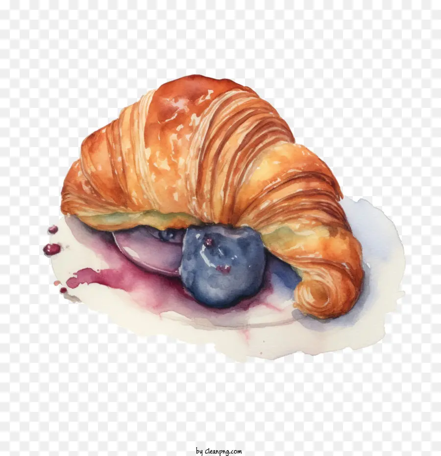 Pan De Croissant，Cuerno PNG