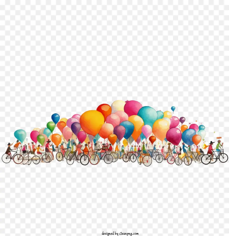 Bicicleta，Globos Y Bicicletas PNG