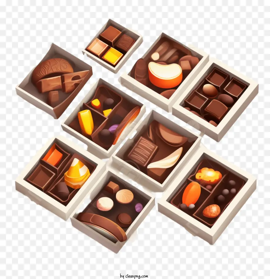 Chocolate，Cajas De Chocolates PNG