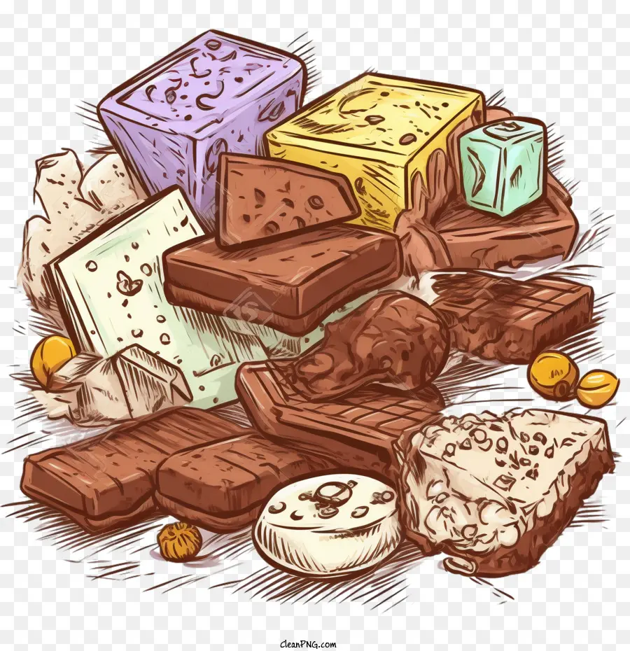 Chocolate，Barras De Chocolate PNG