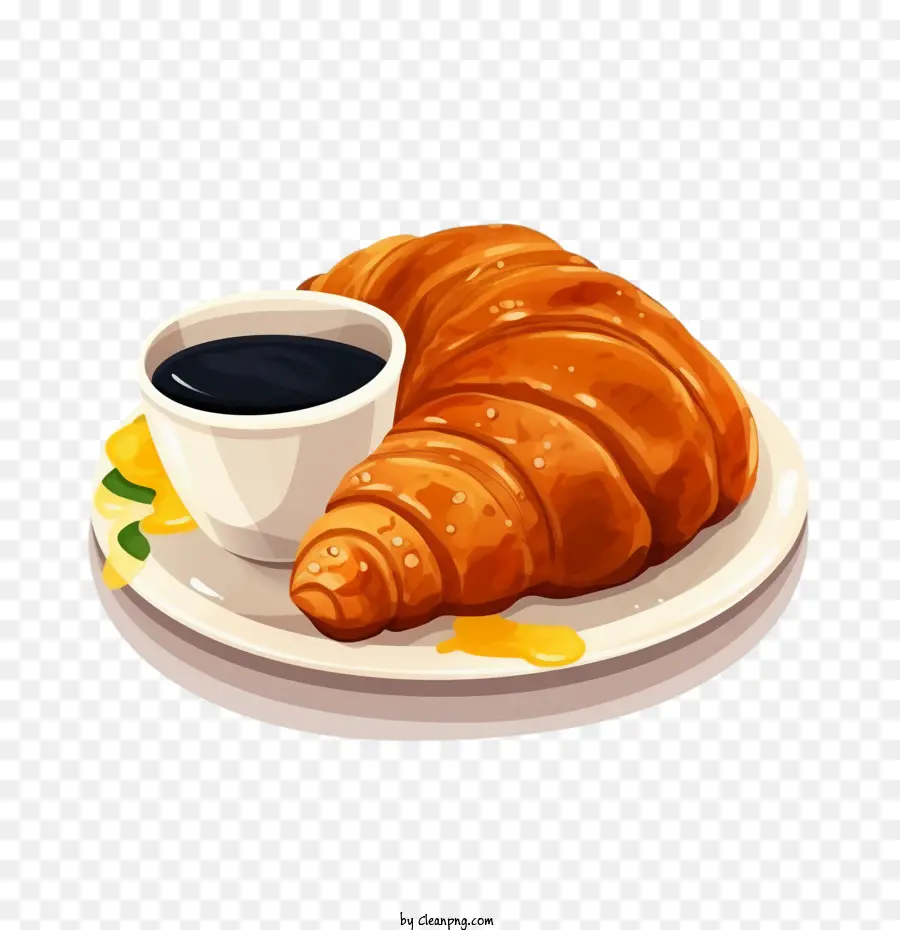 Pan De Croissant，Cuerno PNG