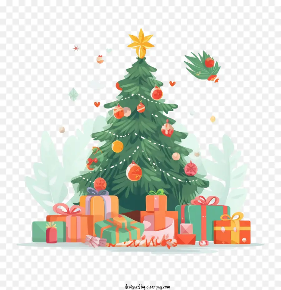 Árbol De Navidad，Regalos PNG