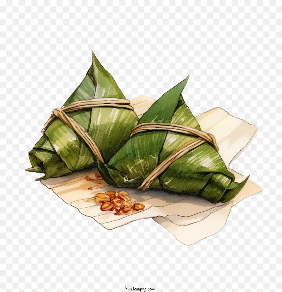 Zongzi，Hoja De Plátano PNG