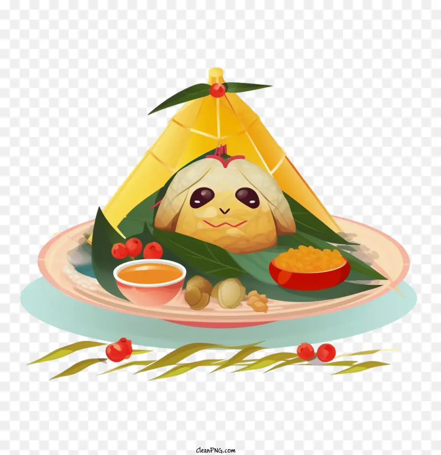 La Comida Asiática，Pastel PNG