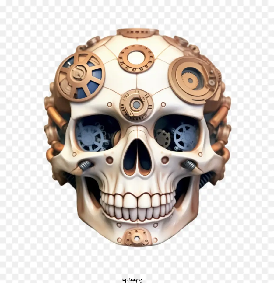 Cráneo，Calavera Steampunk PNG