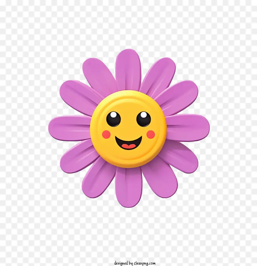 Flor Emoji，Flor Sonriente PNG