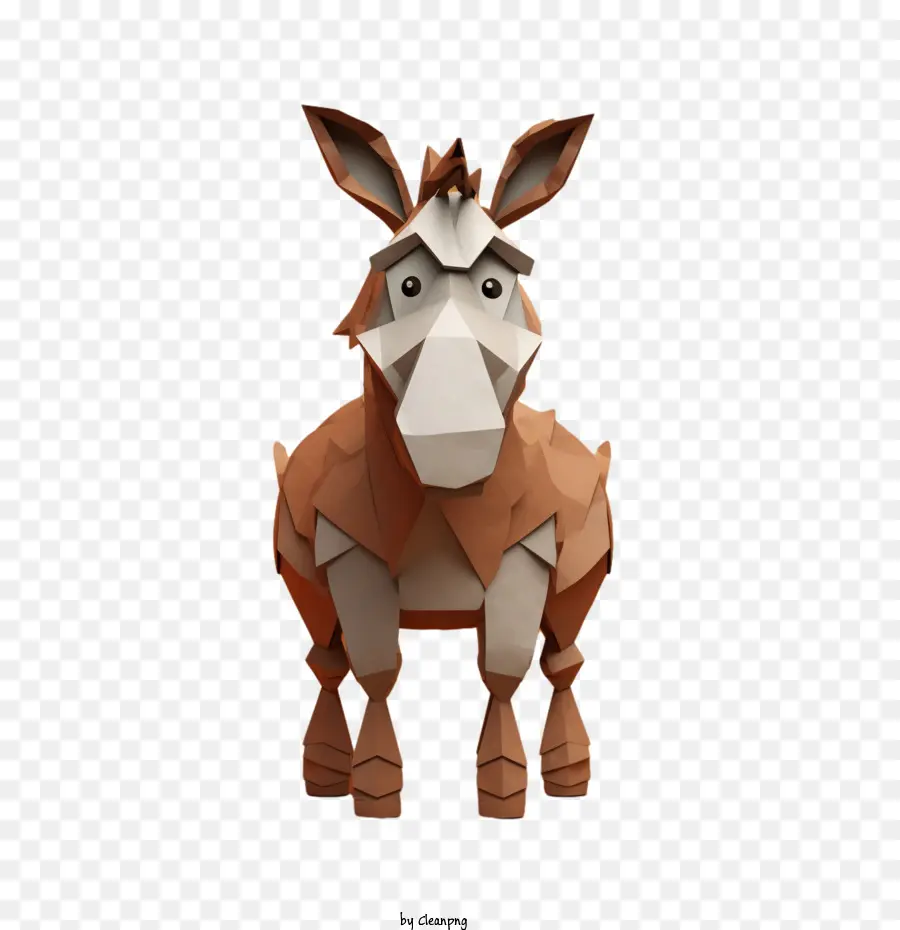 Burro，Paper Art Bonkey PNG