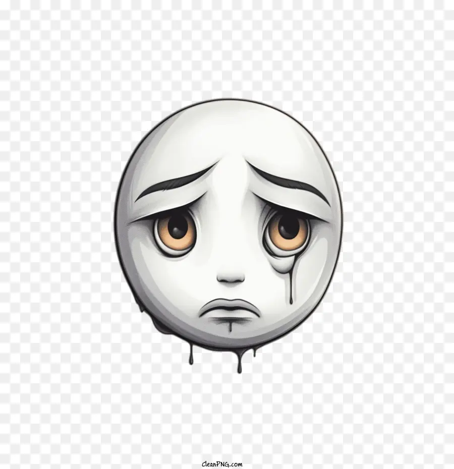 Triste Emoji，Emoticono PNG