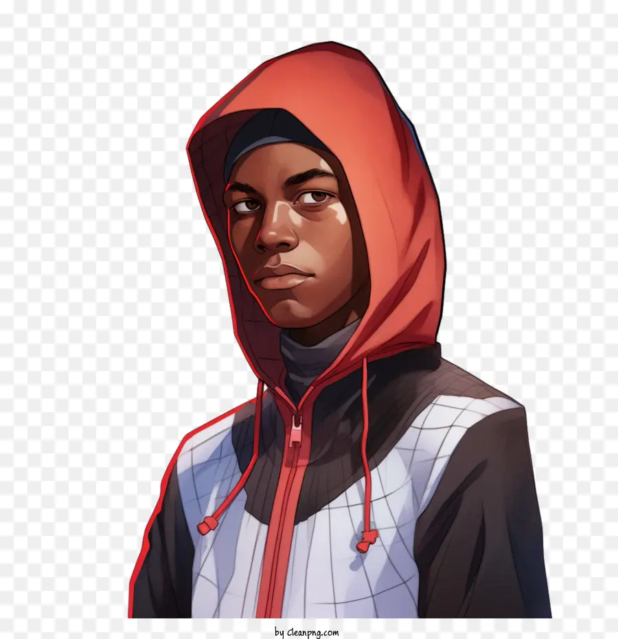 Miles Morales，Niño Encapuchado PNG