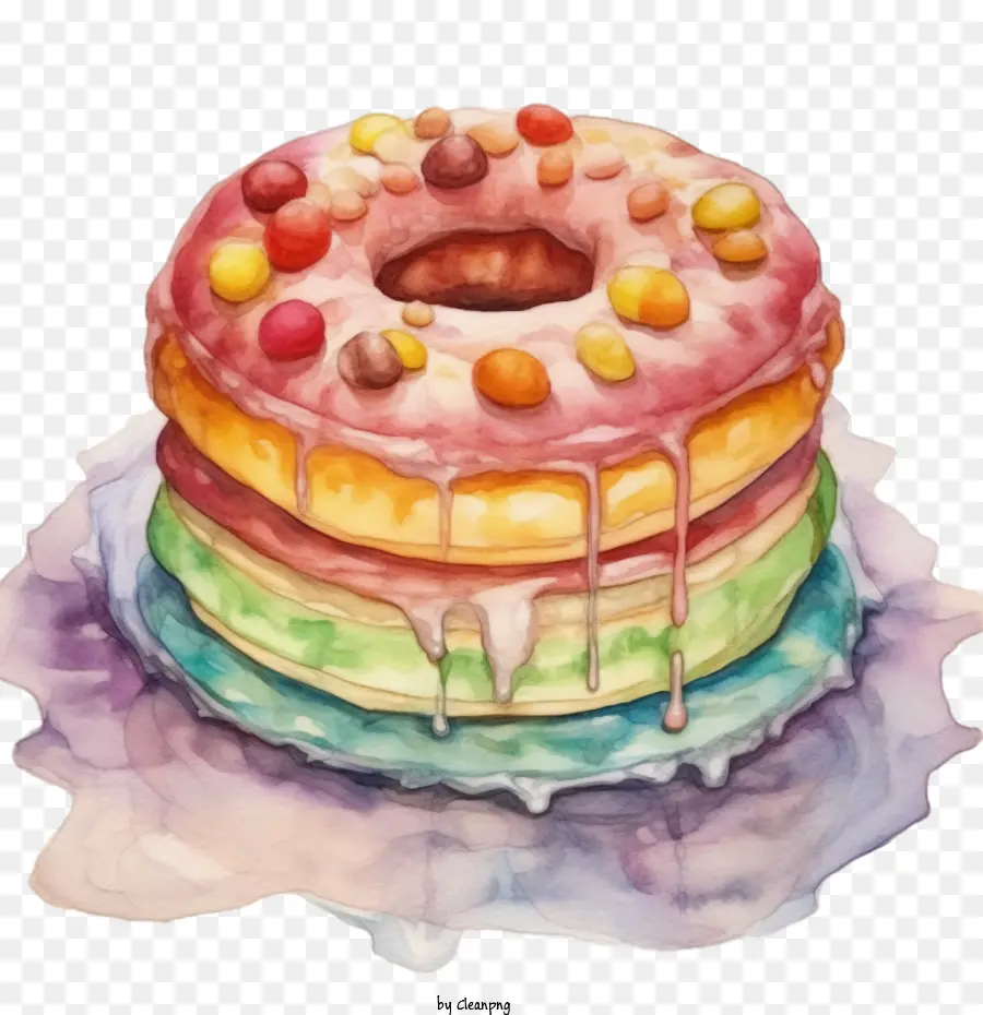 Rosquilla，Donas Coloridas PNG