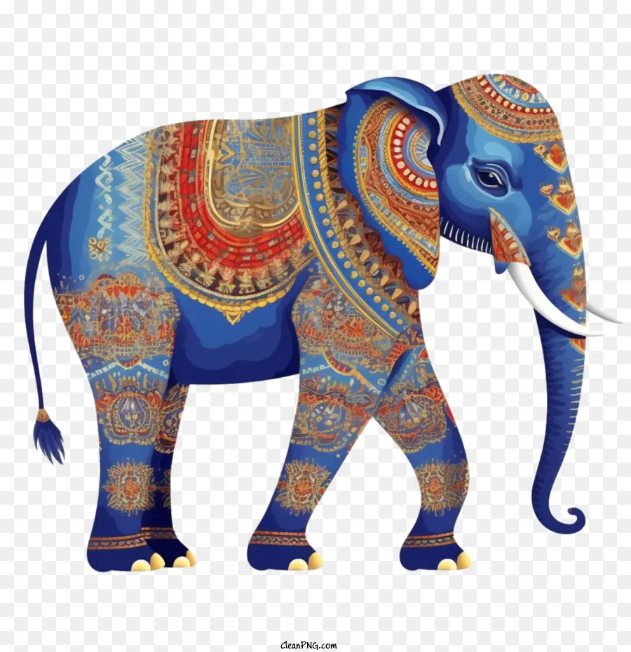 Elefante，Adornado PNG