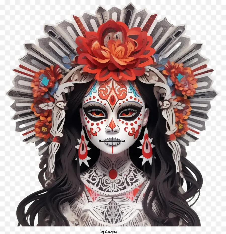 Skelita Calaveras，Bien PNG