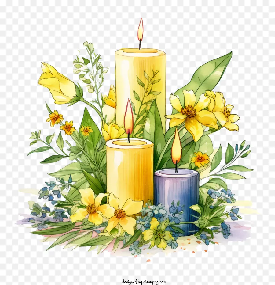 Las Velas De Citronela，Velas PNG