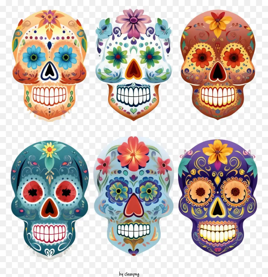 Cráneo Del Azúcar，Día De Los Muertos PNG