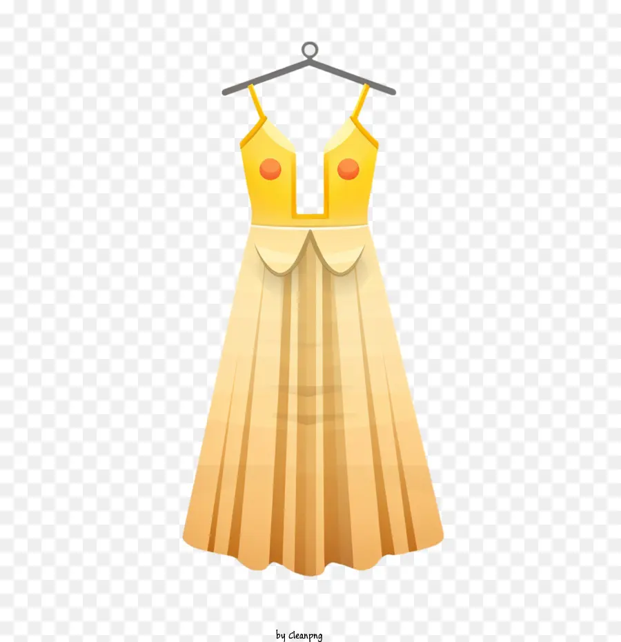 Vestido，Vestido Naranja PNG