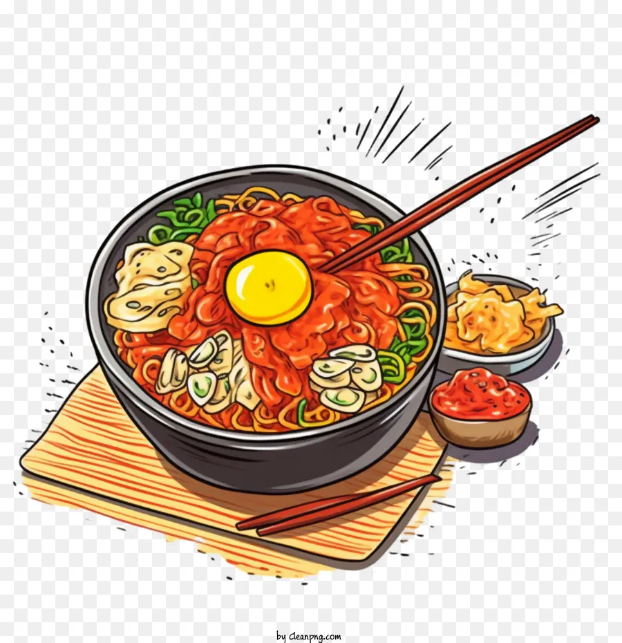 La Comida Coreana，Corea Fideos PNG