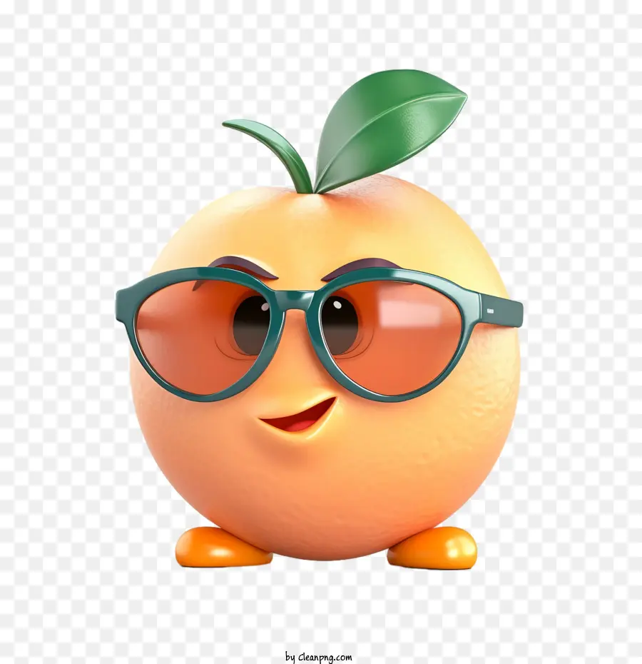 Naranja，Naranja Con Gafas De Sol PNG