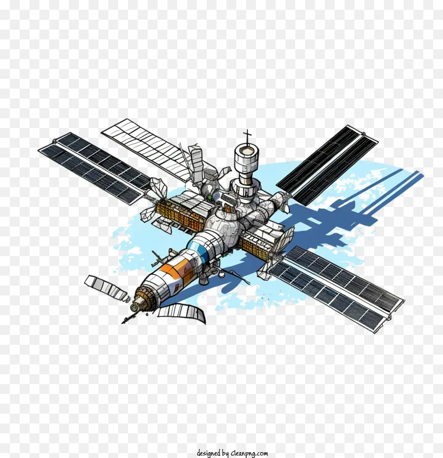 Estación Espacial，Satélite PNG