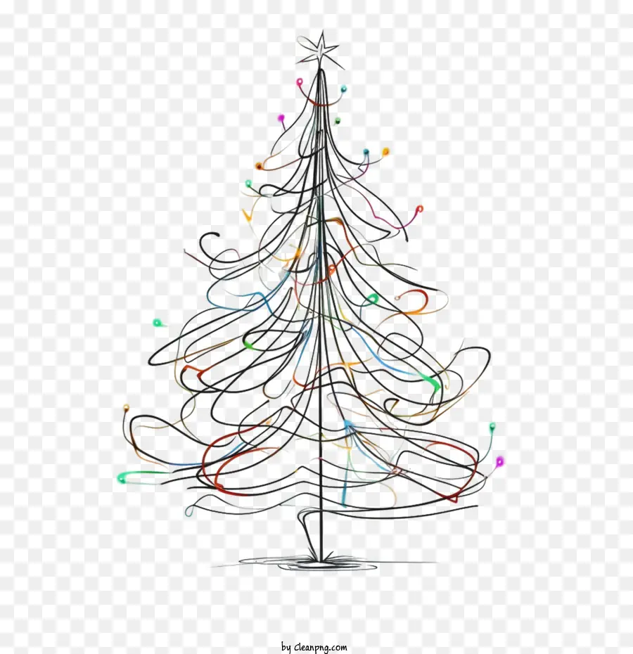 árbol De Navidad，Árbol Dibujado A Mano PNG