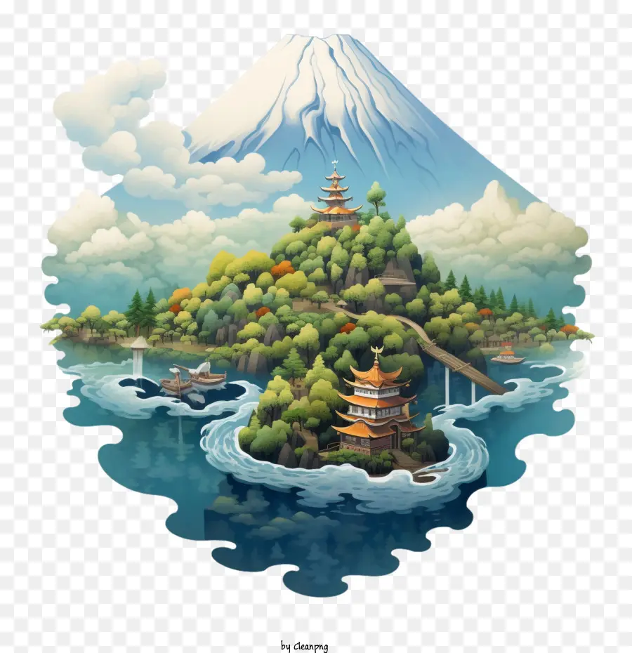 Monte，Fuji PNG