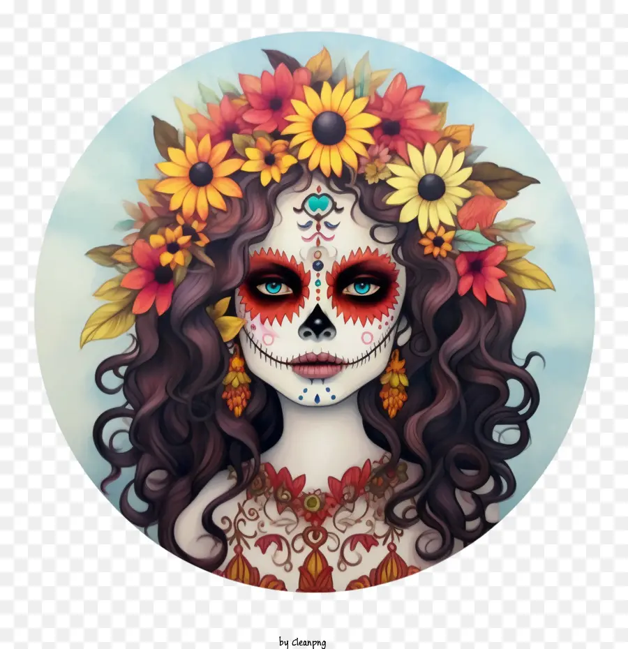 Skelita Calaveras，Mujer PNG