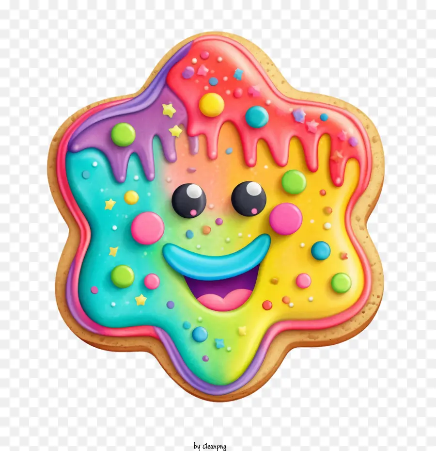 Galleta De Azucar，Galleta Arcoiris PNG