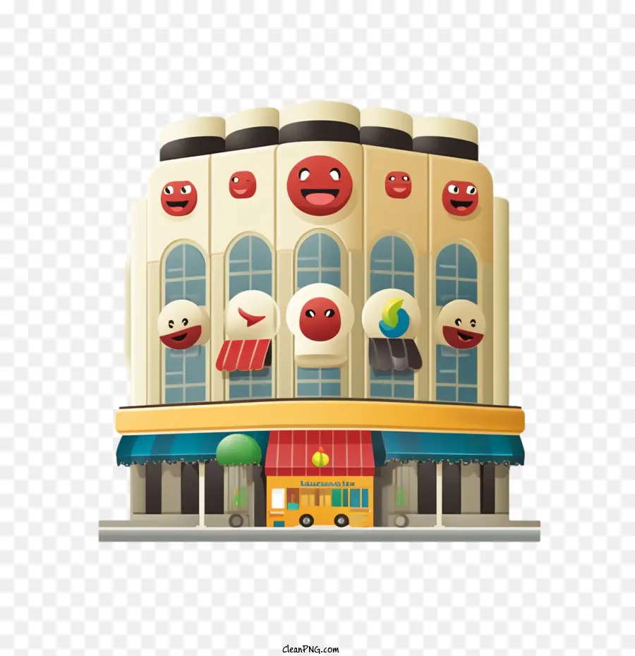 Grandes Almacenes，Edificio De Emojis PNG